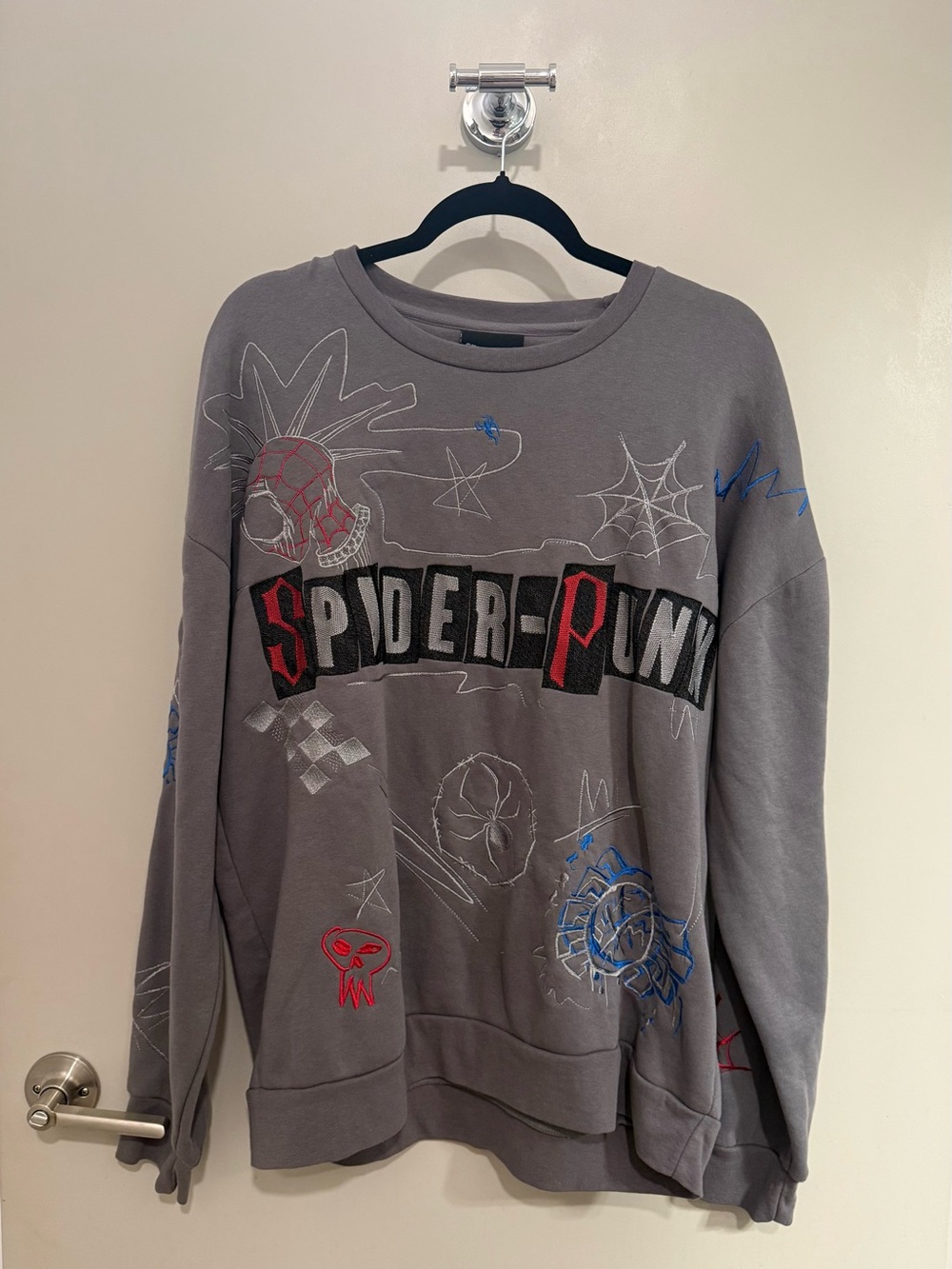 BoxLunch Marvel Spider-Man Across the Spider-Verse Spider-Punk Sweatshirt: L